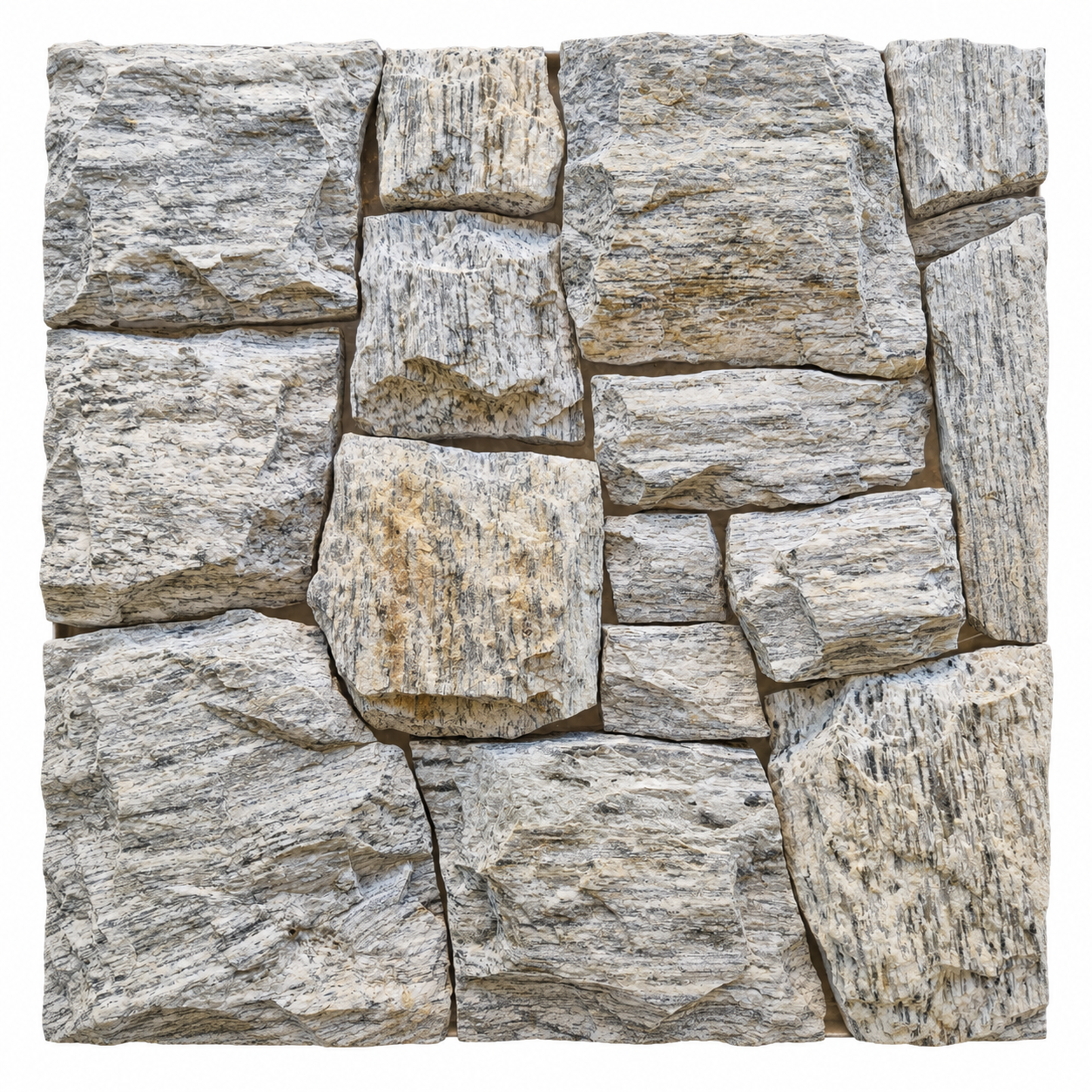 Pedra Madeira Orgânica Off White — frontal