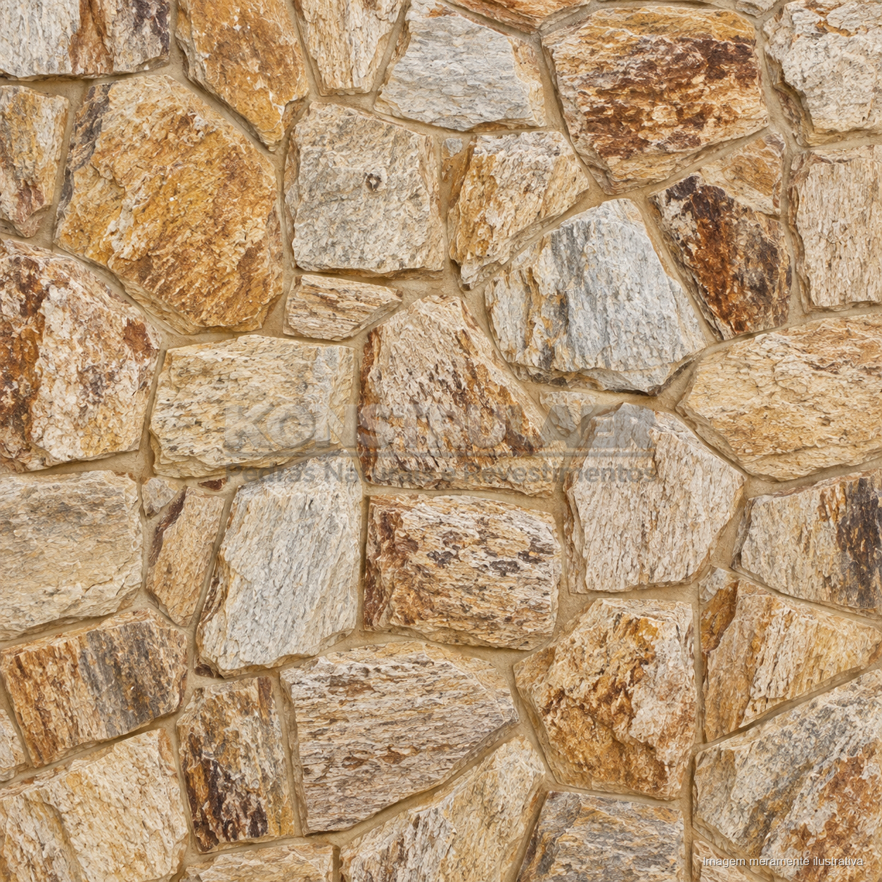 Pedra Madeira Amarela Orgânica — frontal