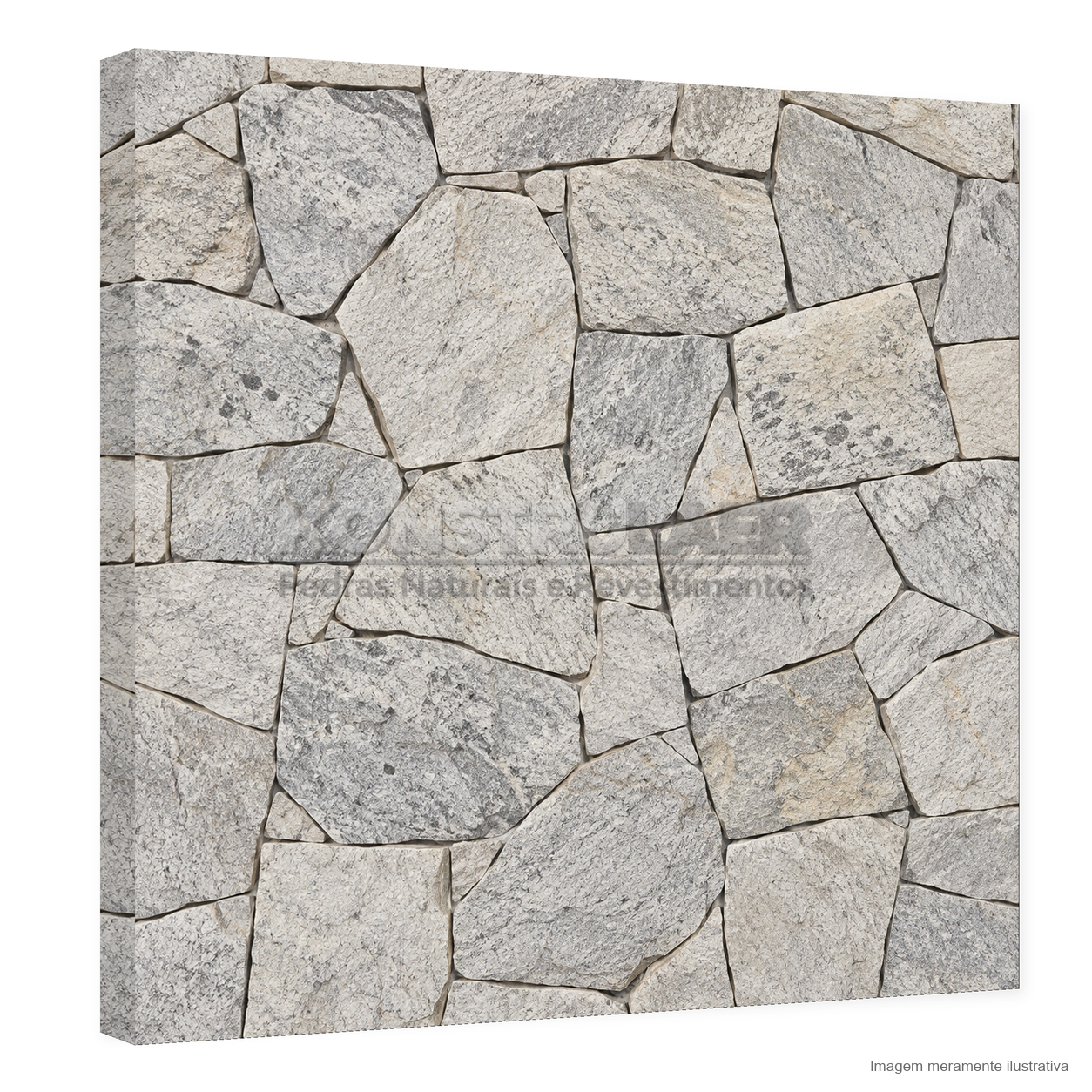 Pedra Madeira Orgânica Bossa Nova — perspectiva 3D