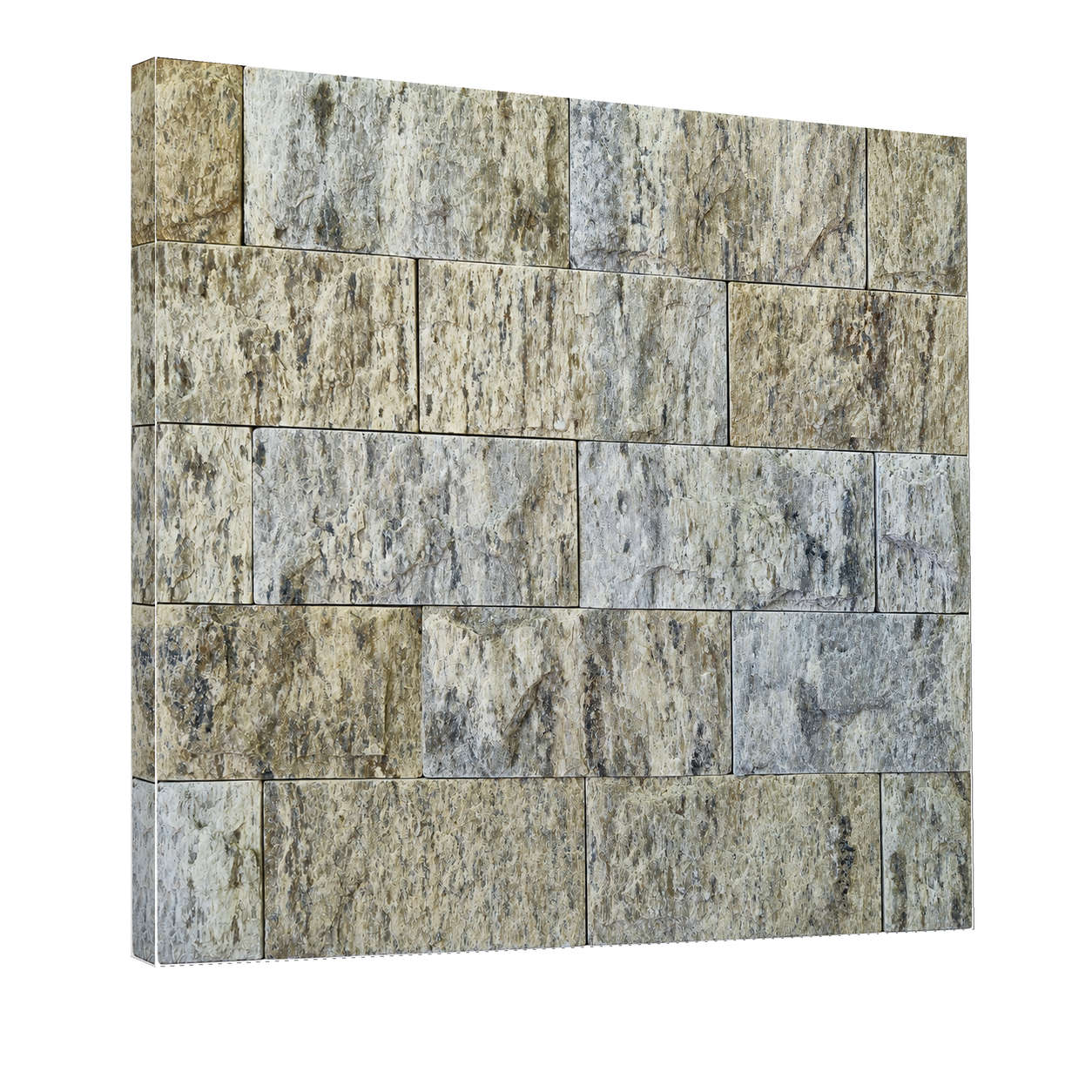 Pedra Madeira Green Grass 11,5 x 23 — perspectiva 3D