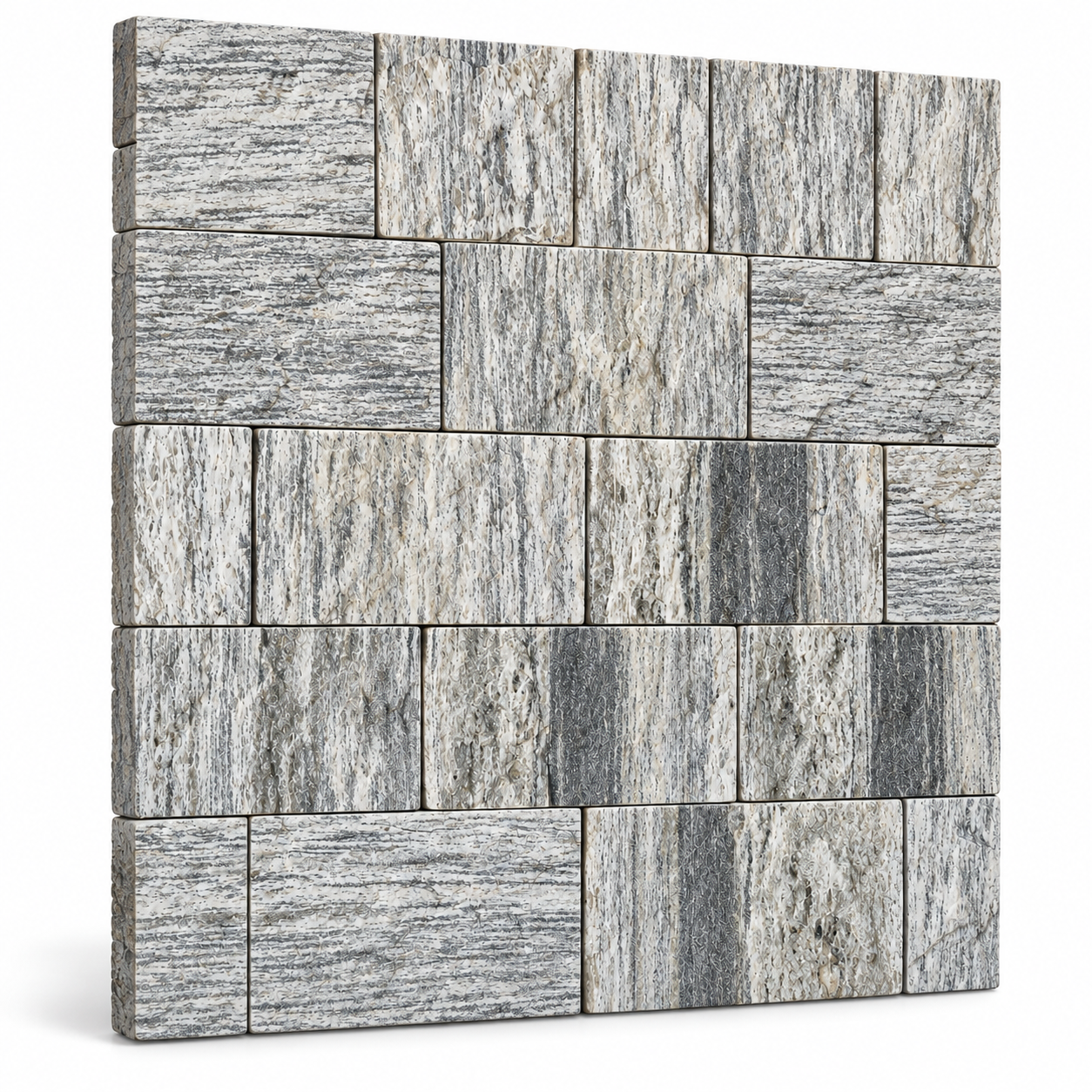 Pedra Madeira Off White 11.5 x 23 — perspectiva 3D