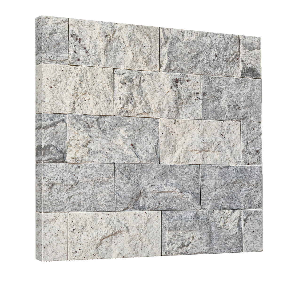 Pedra Madeira Bossa Nova Branca 11,5 x 23 — perspectiva 3D