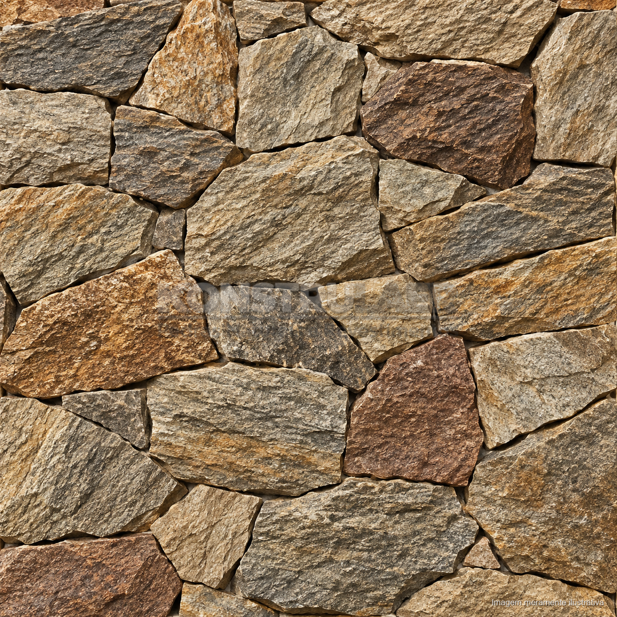 Pedra Madeira Sierra Brown Orgânica — frontal