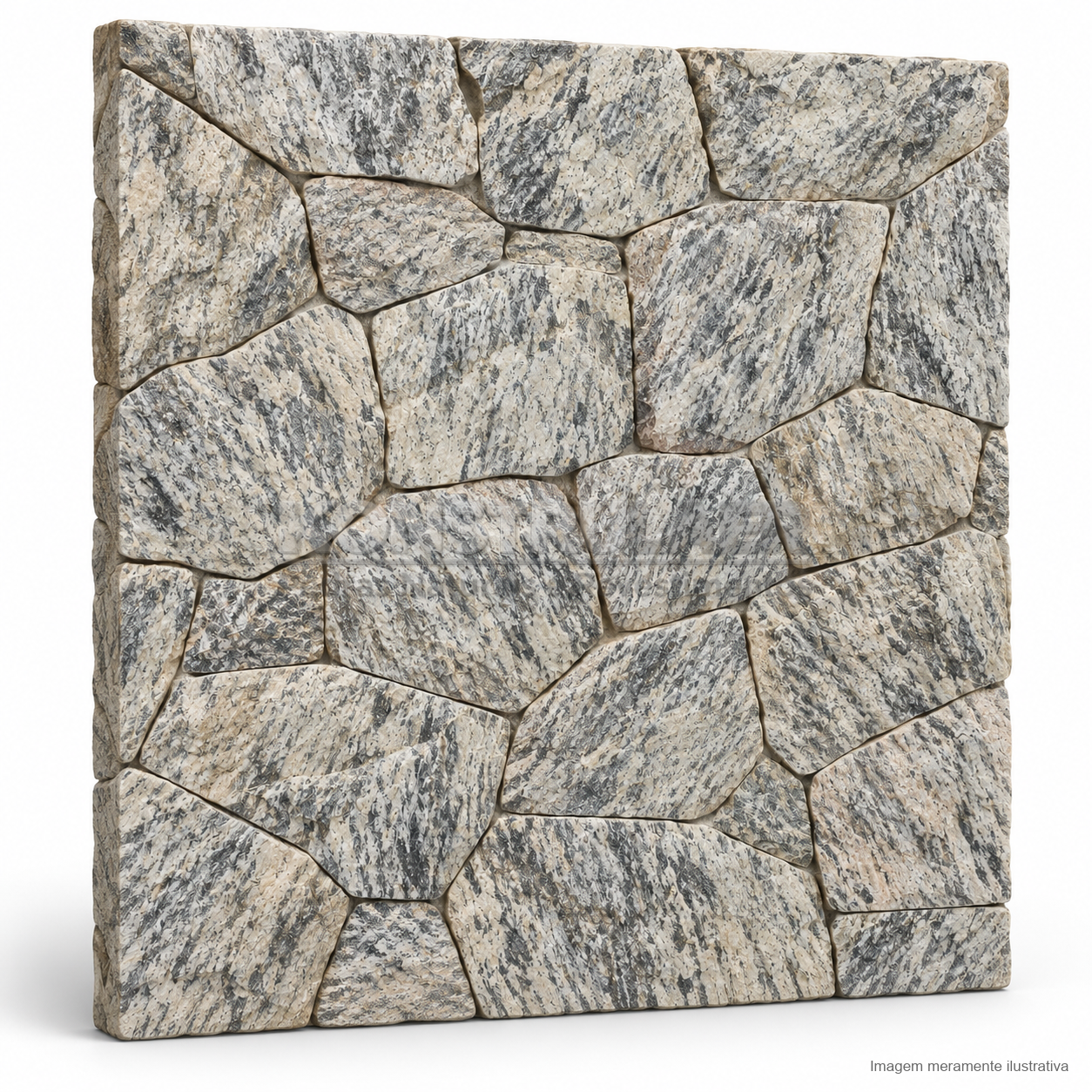 Pedra Madeira Light Rosé Orgânica — perspectiva 3D
